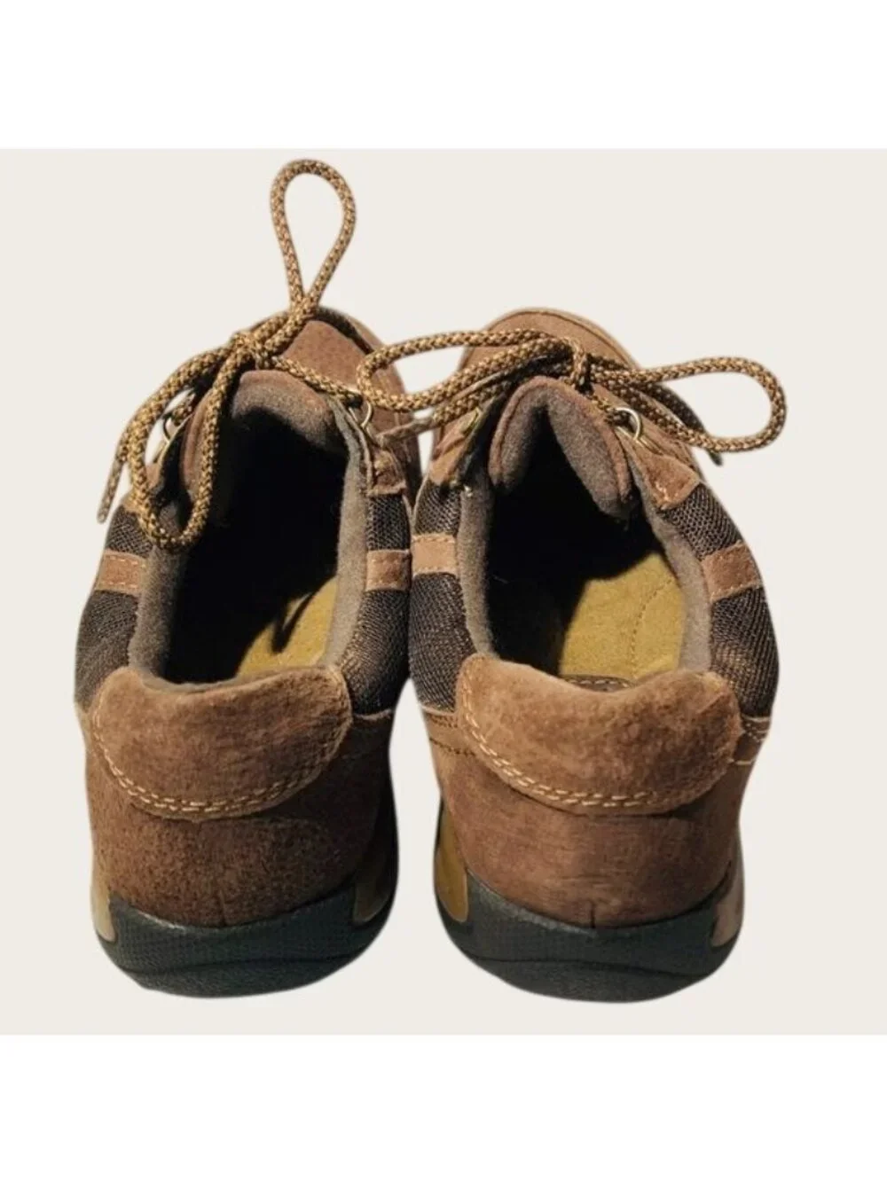 Earth Origins Carter Leather Hiking Walking Sneakers Women's Size 6.5M